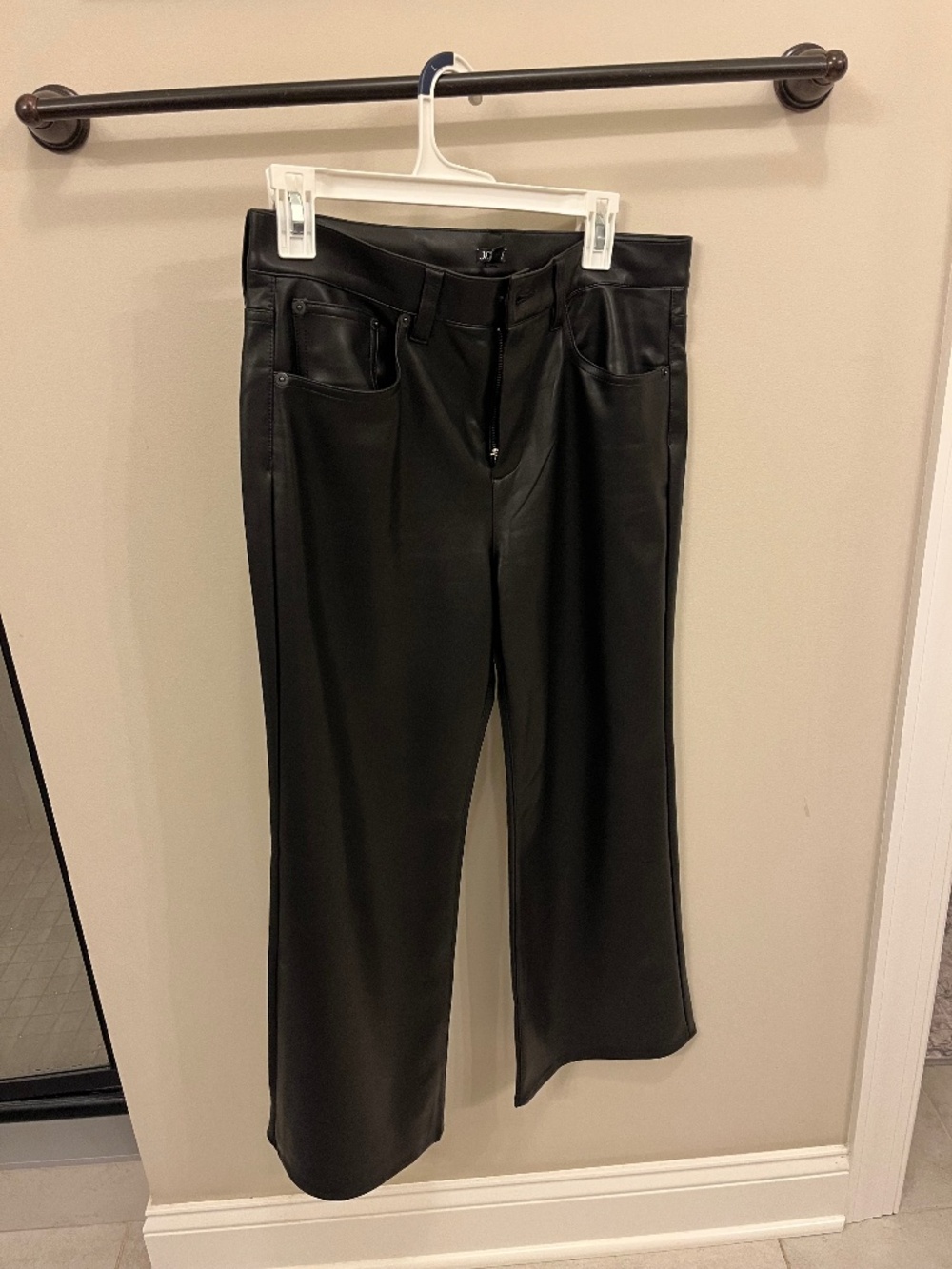 Black leather pants